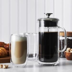 ZWILLING Sorrento Double Wall French Press and Latte Glass