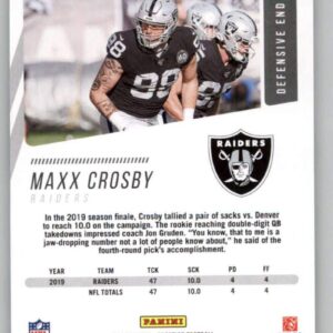 2020 Panini Prestige #143 Maxx Crosby Las Vegas Raiders Football Card