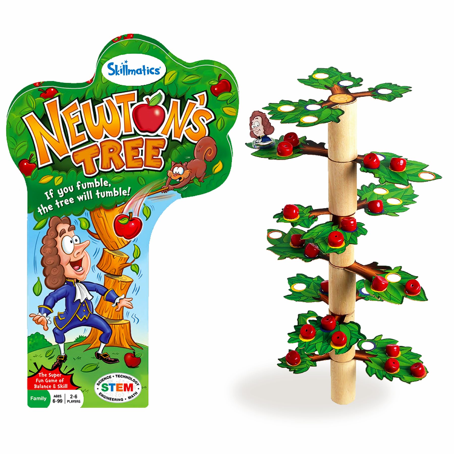 Skillmatics Educational Game - Newton's Tree, Balancing, Stacking, Strategy and Skill-Building Game, Gifts for Ages 6 and Up