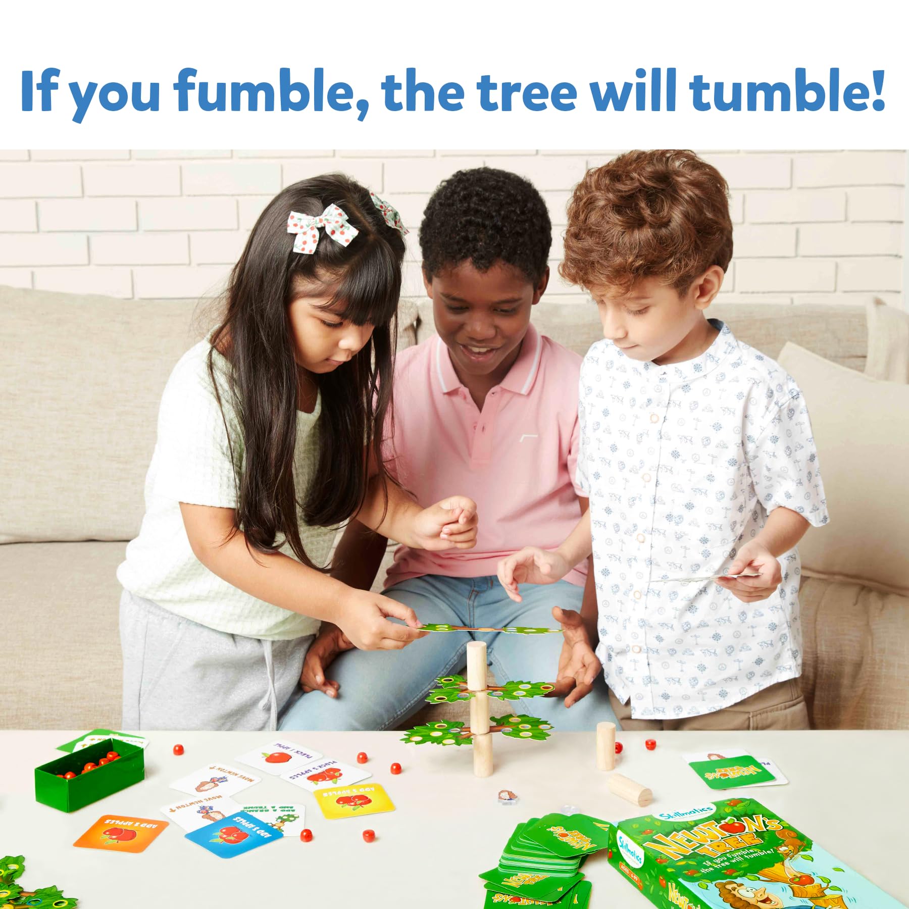 Skillmatics Educational Game - Newton's Tree, Balancing, Stacking, Strategy and Skill-Building Game, Gifts for Ages 6 and Up