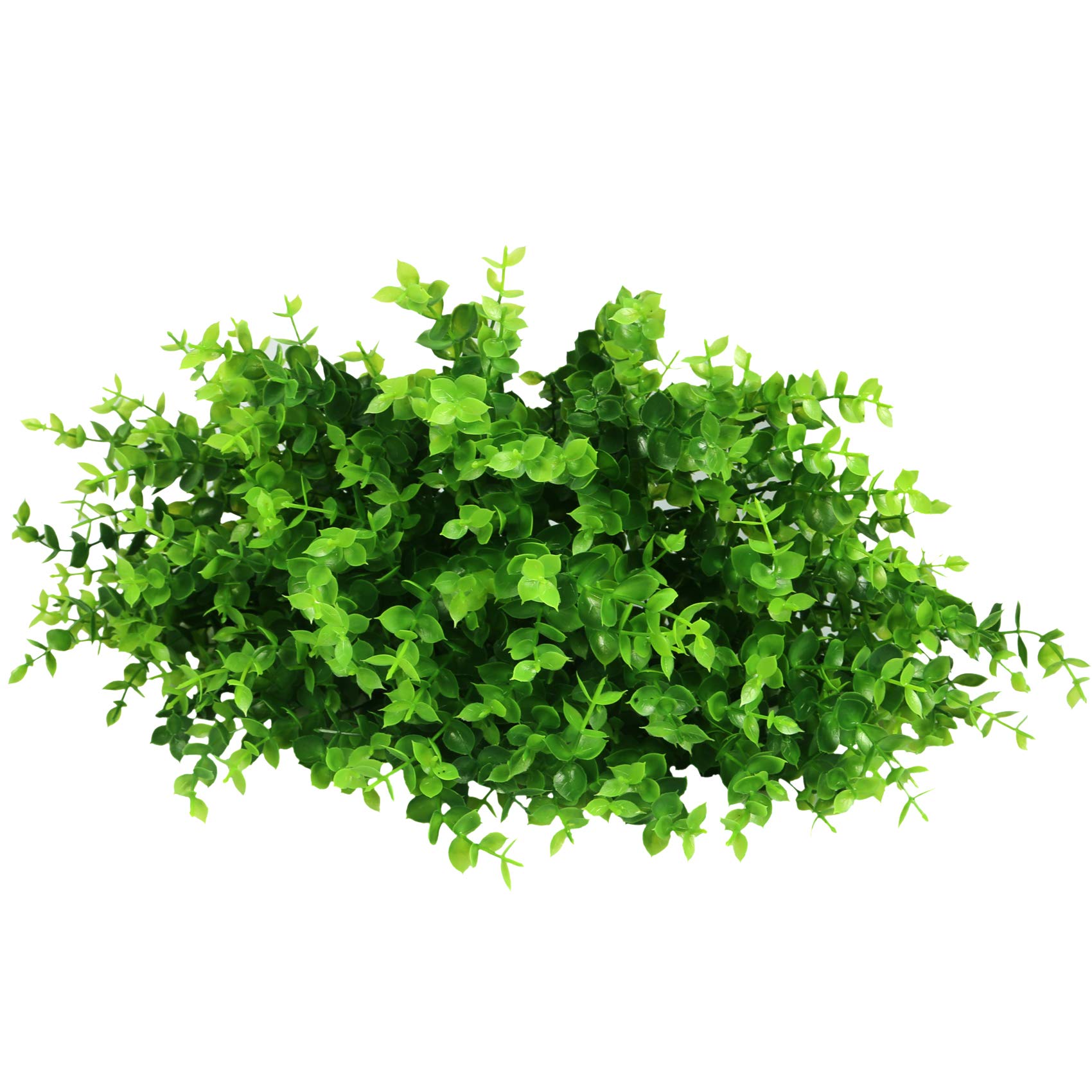 Leyaron 9 Bundles Fake Plants Artificial Boxwood Greenery 63 Stems Fade Resistant Faux Plastic Plants for Garden Farmhouse Porch Patio Window Box Wedding Office Home Indoor Outdoor Decor