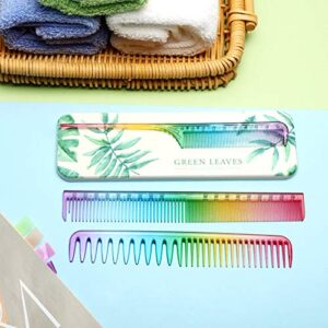 3 Pieces Fine Tooth Comb for Woman Rat Tail Comb Styling Salon Hair Comb Anti Static Heat Resistant Hairdressing Comb Fine Teeth Hair Comb for Back Combing, Root Teasing