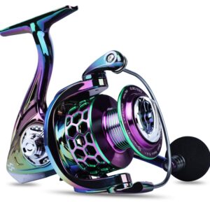 Sougayilang Fishing Reel Light Weight Ultra Smooth Aluminum Spinning Fishing Reel-13+1BB - LY1000