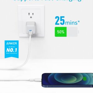 Anker USB C to Lightning Cable, Powerline II [10ft, MFi Certified] Extra Long Charging Cord for iPhone 13 13 Pro 12 Pro Max 12 11 X XS XR 8 Plus, AirPods Pro, Supports Power Delivery (White)