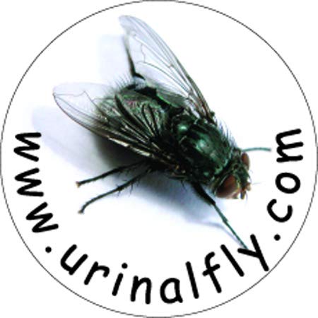 Urinal Fly Toilet Stickers, 12 Pack, Lime Green Target, 80% Cleaner Bathrooms in Minutes!