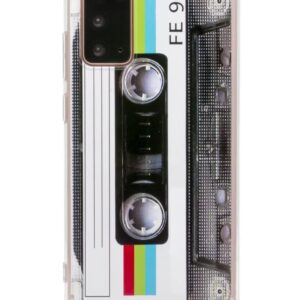 FAteamll Case for Galaxy Note 20,with Reinforced Corners TPU Soft Bumper Retro Cassette Tape Case Compatible with Samsung Galaxy Note 20