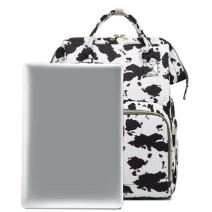 fengchensety Cow Spots Print Diaper Bag Backpack Maternity Baby Changing Bag Backpacks