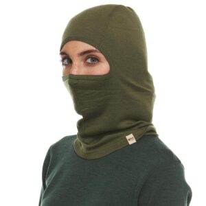 100% Merino Wool Balaclava Olive Drab One Size