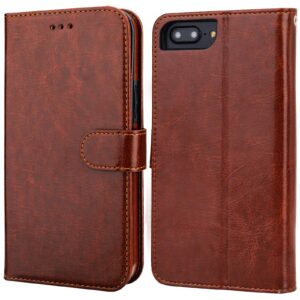 Bocasal iPhone 8 Plus iPhone 7 Plus Wallet Case with Card Holder PU Leather Magnetic Detachable Kickstand Shockproof Wrist Strap Removable Flip Cover for iPhone 7/8 Plus 5.5 inch (Brown)