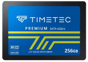 timetec 256gb ssd 3d nand sata iii 6gb/s 2.5 inch 7mm (0.28") read speed up to 550 mb/s slc cache performance boost internal solid state drive for pc computer desktop and laptop (256gb)