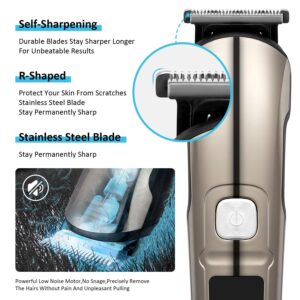 K Cordless Hair Clippers For Men Professional,Beard Nose Hair Trimmer,Grooming Kit For Men,Clippers For Hair Cutting Tools,Gift For Men/Dad/Husband/Boyfriend/Brother/Kid,Rechargeable LED Display