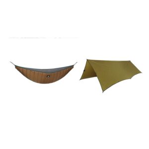 onetigris hideout hammock underquilt + bulwark all season camping tarp