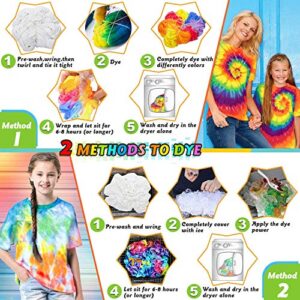 Tie Dye Kit, Tie Dye kit for Kids, 18 Bottles 36 Packets Dye, One-Step Fabric Dye Art Party Set, DIY Gift, Textile, T-Shirt, Canvas for Adults, Women, Men, Artist, Kids(18 Colors)