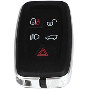 anglewide car key fob keyless entry remote shell case replacement for 10-15 for lr4 10-15 for/sport (fcc q0ewnta2ma) 5 buttons 1pad