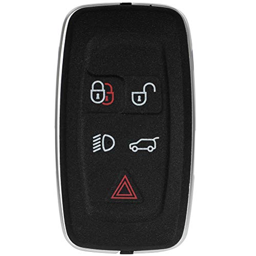 ANGLEWIDE Car Key Fob Keyless Entry Remote SHELL CASE Replacement for 10-15 for LR4 10-15 for/Sport (FCC Q0EWNTA2MA) 5 Buttons 1pad