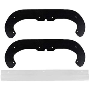 mr mower parts snow blower paddle and scraper set compatible with toro power clear 180, power clear 418 powerlite snowthrower # 117-7700 117-7717