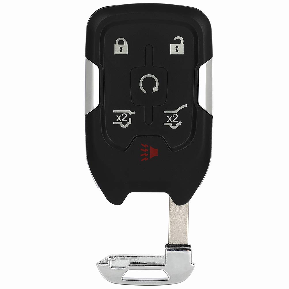 SELEAD Flip Key Fob 6 Buttons Keyless Entry Remote Shell CASE fit 2014-2018 for GMC Denali XL Antitheft Keyless Entry Systems 1551A-1AA 1pc