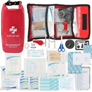 GPUSFAK 103 Pieces Boat Emergency Kit 2-in-1 Waterproof First Aid Kit