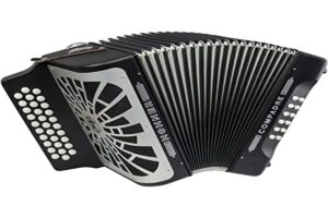 hohner compadre diatonic accordion - keys of gcf (sol) - black