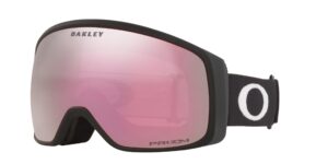 oakley flight tracker xm matte black prizm hi pink iridium, matte black/prizm snow hi pink, medium