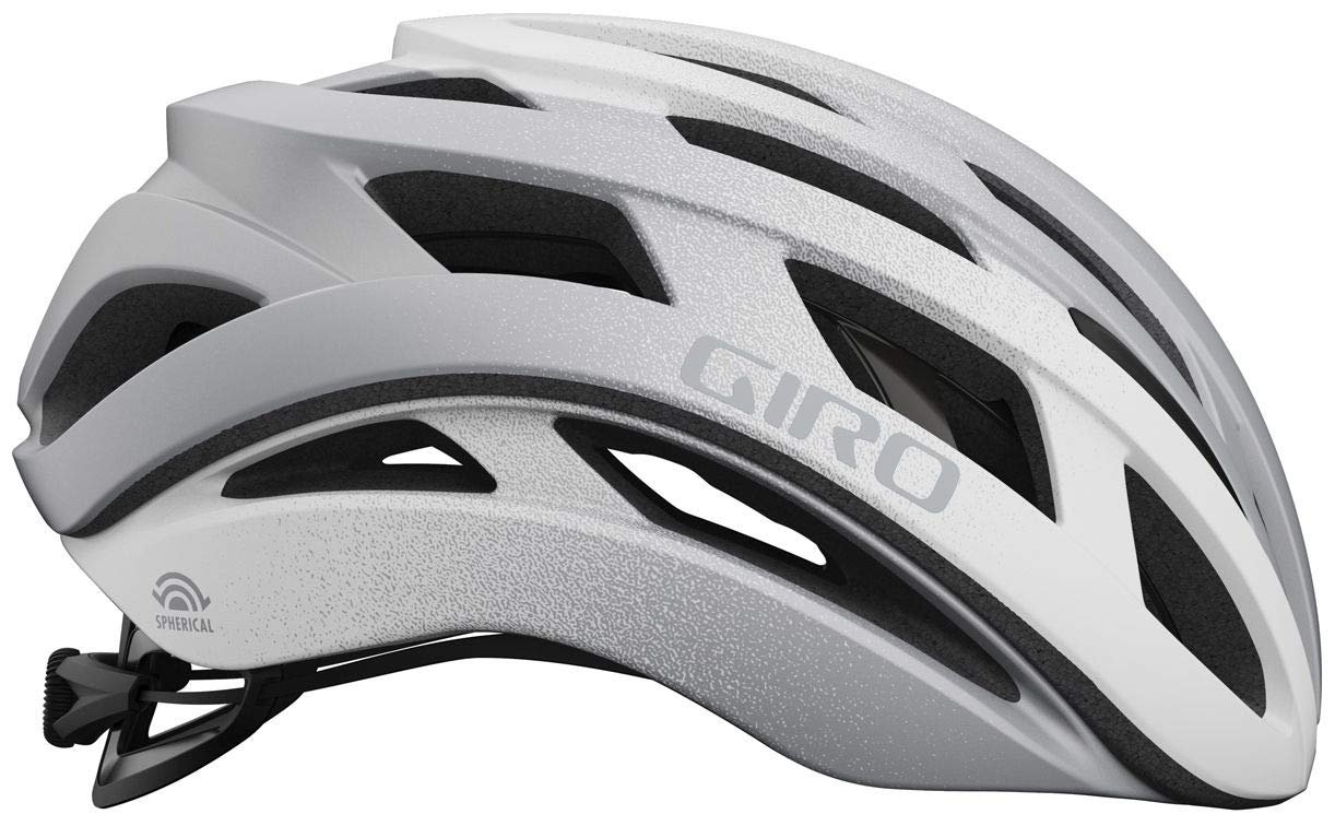 Giro Helios Spherical MIPS Cycling Helmet - Matte White/Silver Fade Large