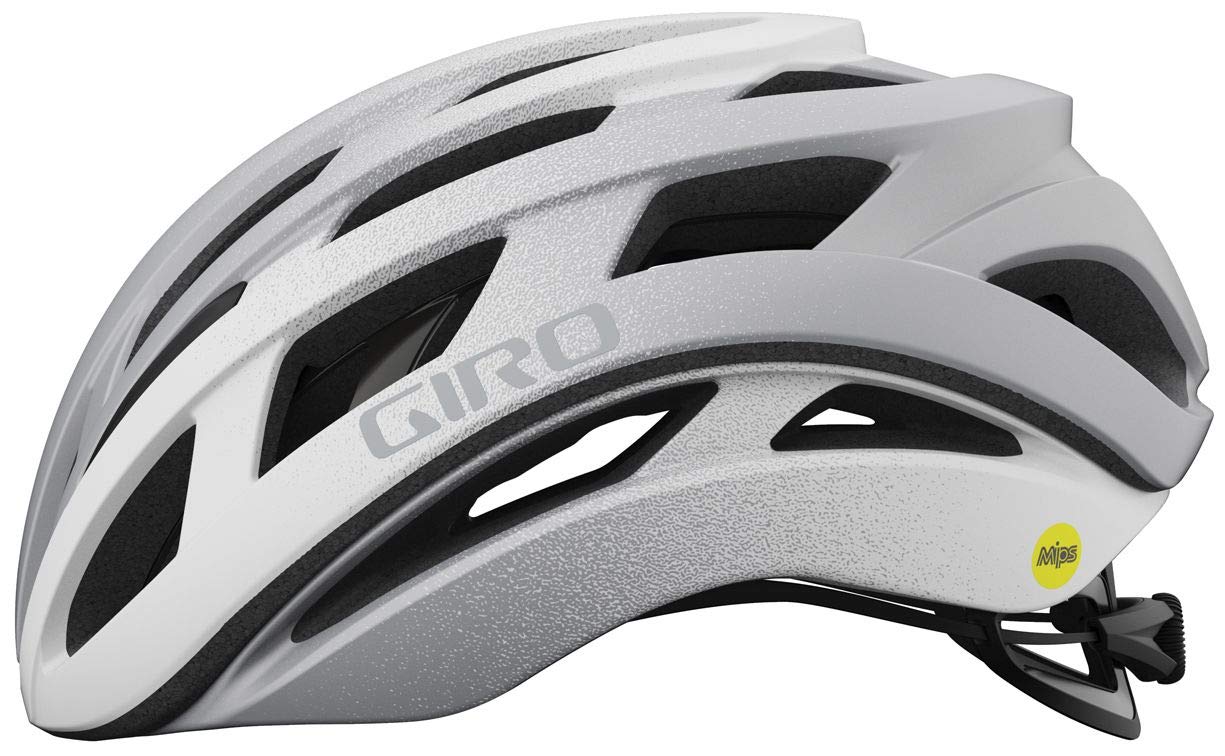 Giro Helios Spherical MIPS Cycling Helmet - Matte White/Silver Fade Large