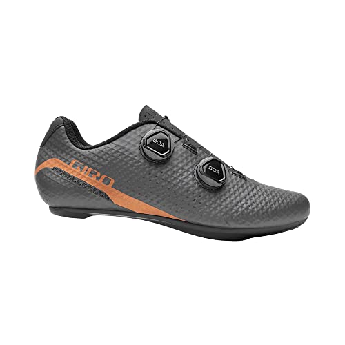 Giro Regime Men Clipless Road Cycling Shoes - Carbon/Copper (2021), 42.5