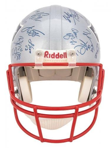2004 New England Patriots Super Bowl Champs Team Signed Helmet Tom Brady Steiner - Autographed NFL Helmets