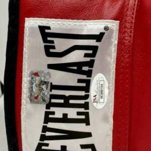 Mike Tyson & Roy Jones Jr Signed Red Everlast Glove JSA & Mike Tyson Hologram - Autographed Boxing Gloves