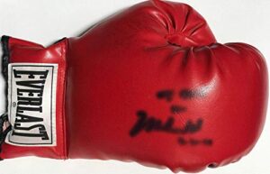 muhammad ali autographed red everlast right hand boxing glove (jsa) - autographed boxing gloves