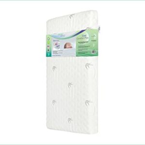 Evolur Lotus Comfort Cool Plus Convoluted Gel Mini and Portable Crib Mattress, Greenguard Gold Certified