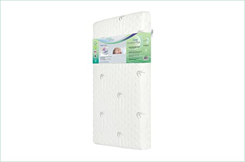 Evolur Lotus Comfort Cool Plus Convoluted Gel Mini and Portable Crib Mattress, Greenguard Gold Certified