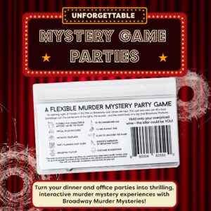 Bullets On Broadway| Murder Mystery Games | Mystery Games for Ages 13+, in-Person & Virtual Detective Game, 3-20 Players w/ Printable Files - Broadway Murder Mysteries