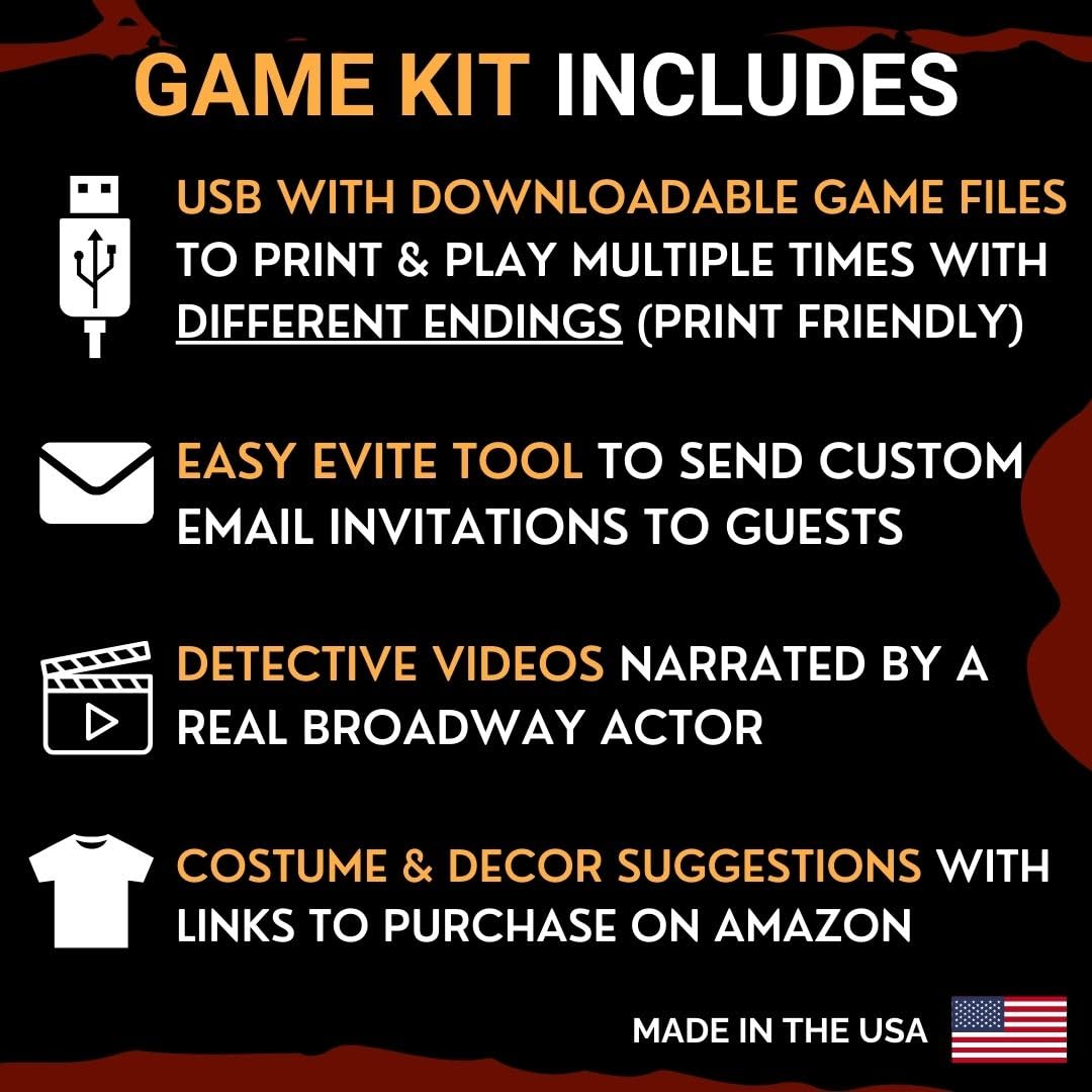 Bullets On Broadway| Murder Mystery Games | Mystery Games for Ages 13+, in-Person & Virtual Detective Game, 3-20 Players w/ Printable Files - Broadway Murder Mysteries