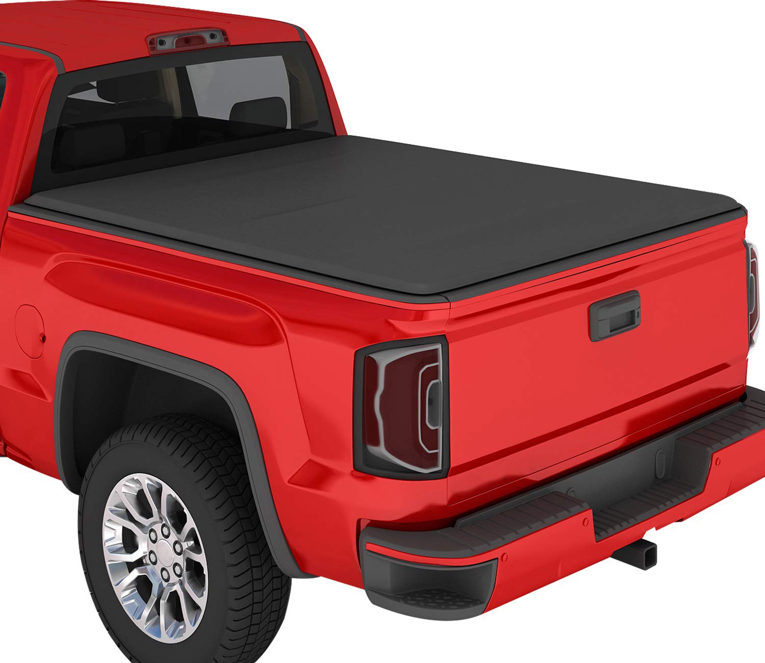 KSCPRO Soft Tri Fold Soft Folding Truck Bed Tonneau Cover Fits for 2019-2023 Ford Ranger 5ft New Body Style