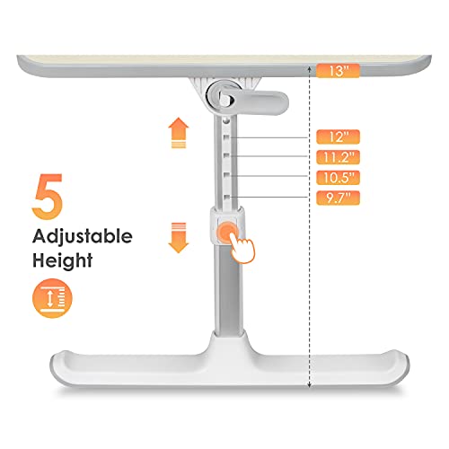 IBAMA Bed Tray Portable Laptop Stand Table Lap Desk 24 x 13 inches Adjustable Folding Table for Gaming and Working in Bed, Sofa and Couch (Larger Size)