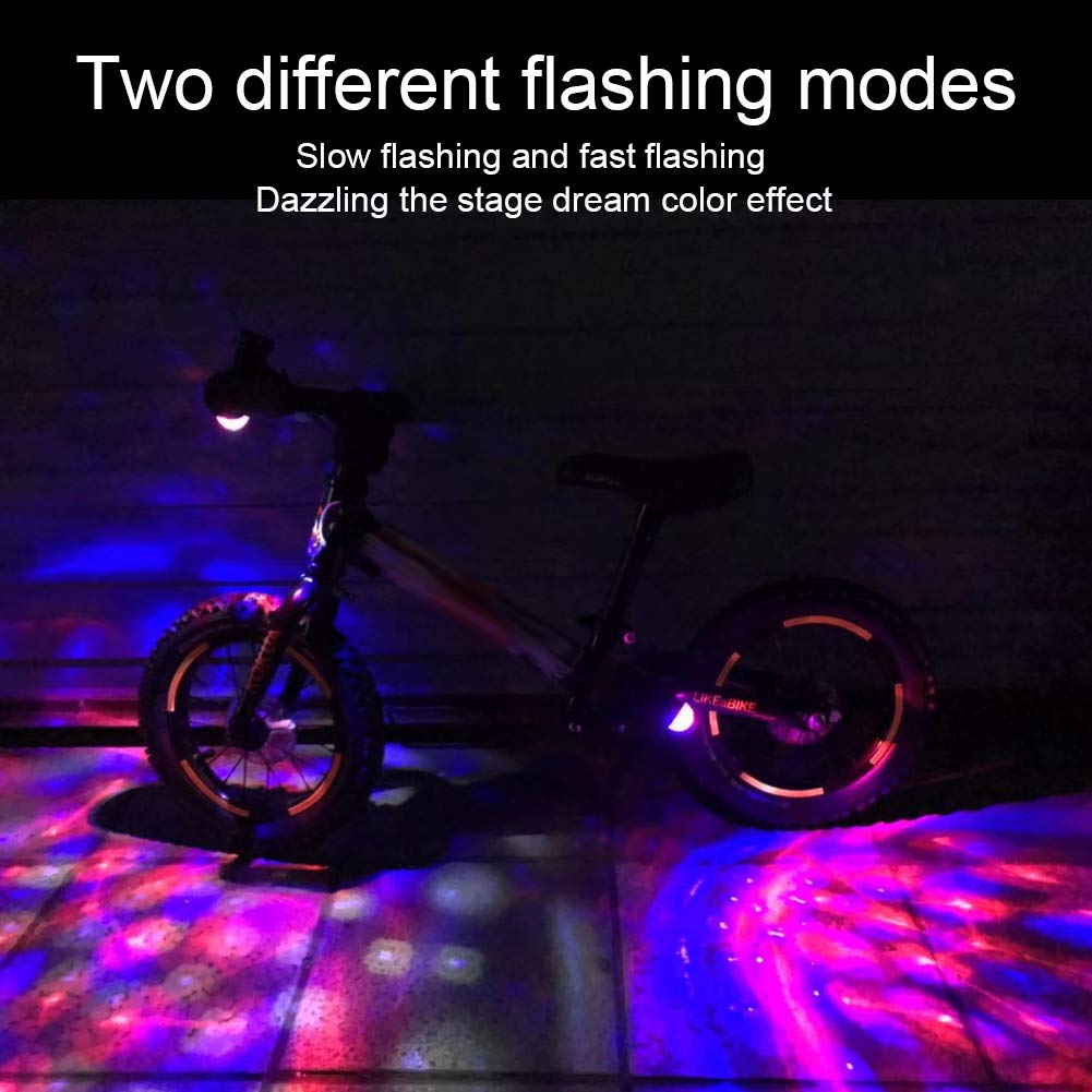 VGEBY Plastic Bike Disco Lights Bicycle Colorful Light Children Kids Entertainment Bike Dancing Lamp Cycling Accessory