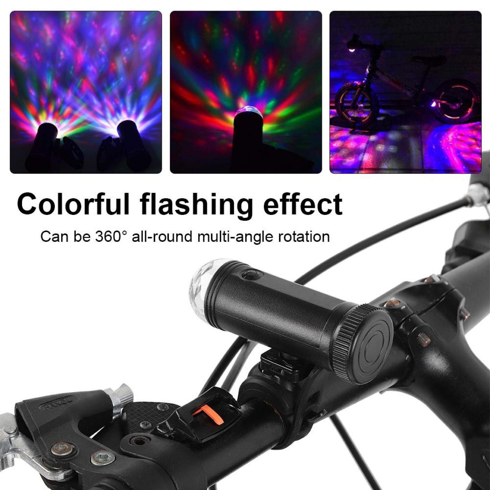 VGEBY Plastic Bike Disco Lights Bicycle Colorful Light Children Kids Entertainment Bike Dancing Lamp Cycling Accessory