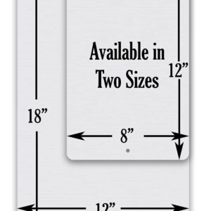 Metal Sign - Artist Work Zone - Durable Metal Sign - Use Indoor/Outdoor - Makes Great Art Studio Decor and Gift to Artists Under $20 (8" x 12")