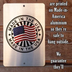 Metal Sign - Artist Work Zone - Durable Metal Sign - Use Indoor/Outdoor - Makes Great Art Studio Decor and Gift to Artists Under $20 (8" x 12")