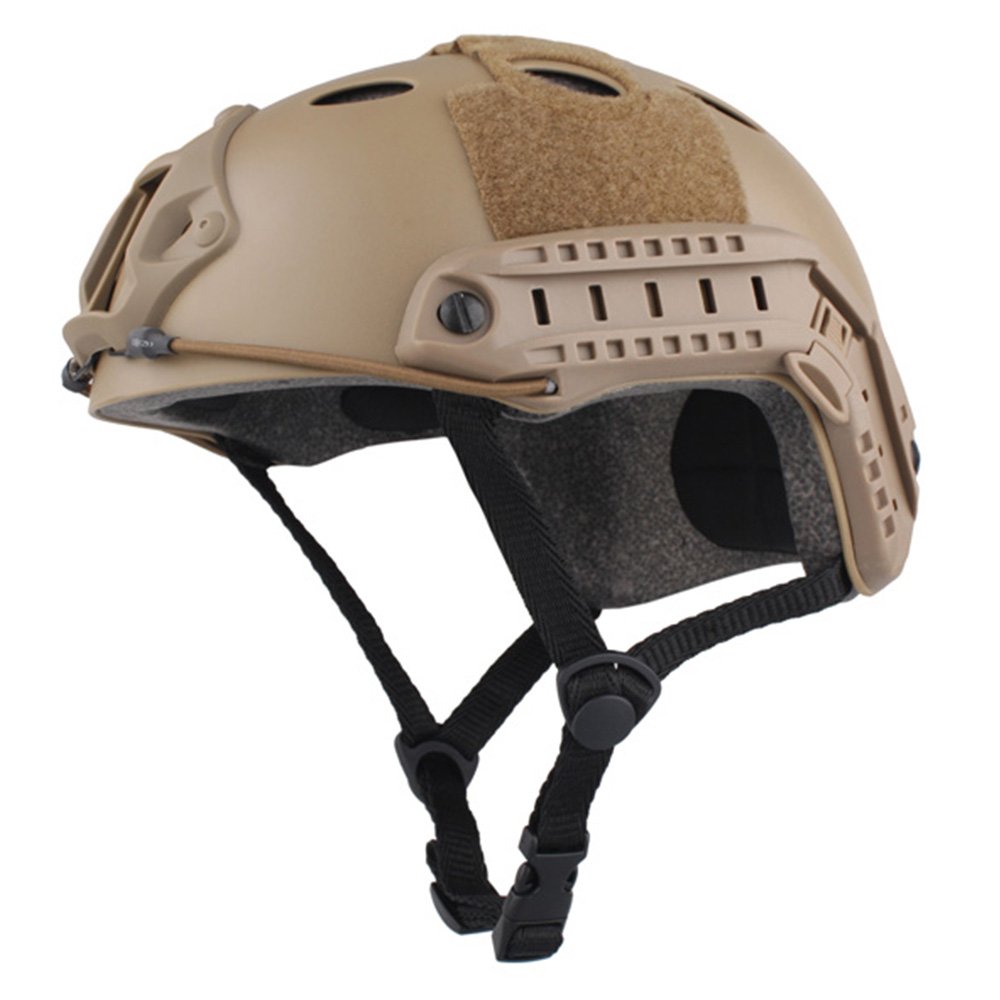 EMERSONGEAR PJ Type Fast Helmet Tactical Protective Helmet for Airsoft Paintball Hunting (DE)