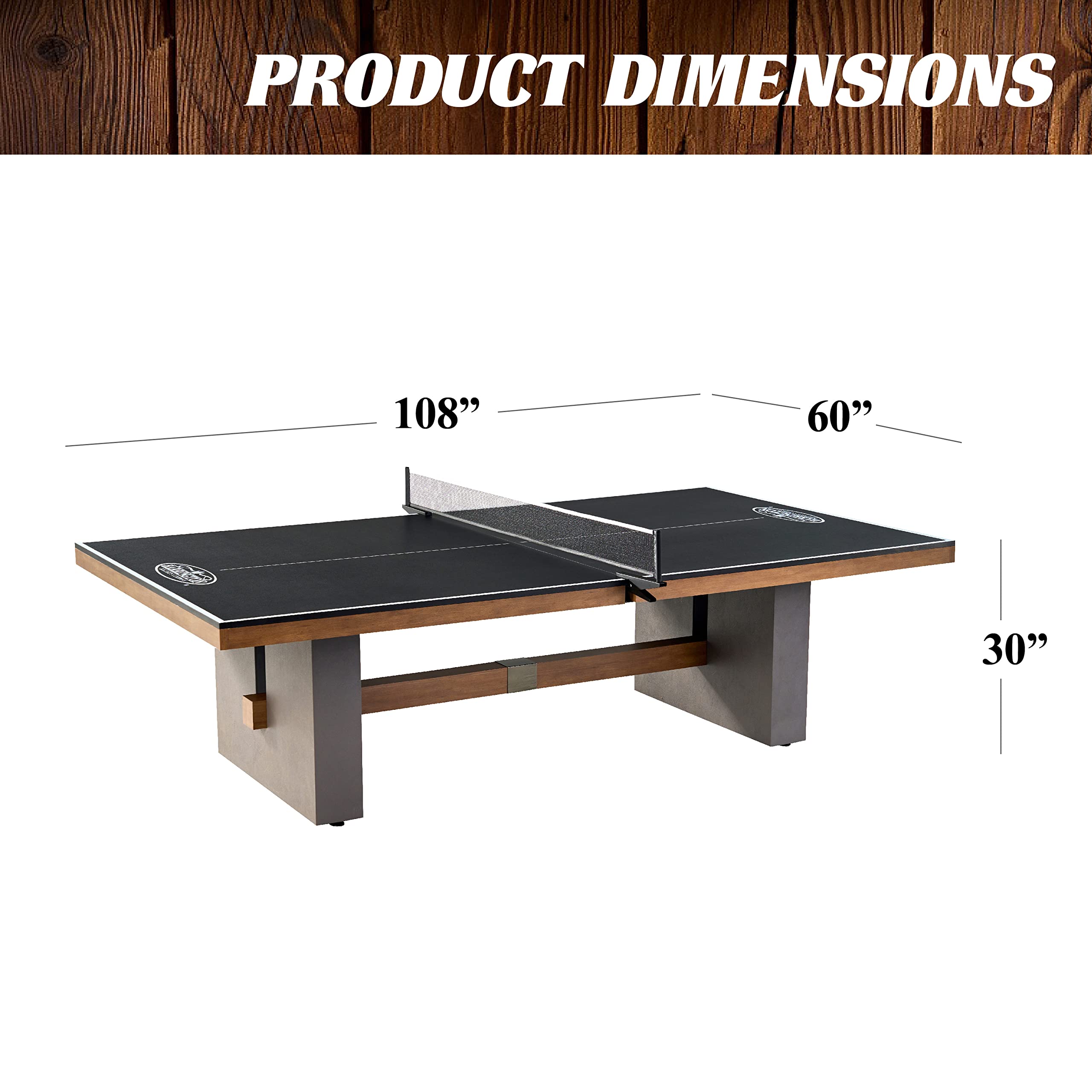 Barrington Urban Collection Official Size Table Tennis Table with Easy Clamp Net