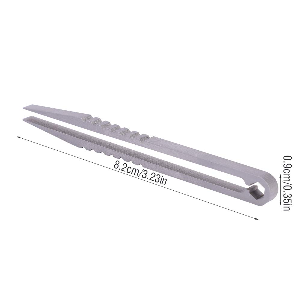 Portable Tweezers, Titaniums Alloy Tweezers, Stainless Steel Precision Tweezers for Fixing Various Small Parts