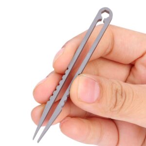 Portable Tweezers, Titaniums Alloy Tweezers, Stainless Steel Precision Tweezers for Fixing Various Small Parts