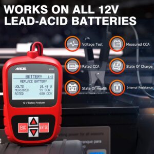 ANCEL AD410 Code Reader and ANCEL BST200 Car Battery Load Tester