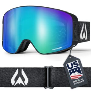 wildhorn pipeline ski goggles men women otg anti-fogscratch snowboard goggles-us ski team official supplier-100% uv swap lens