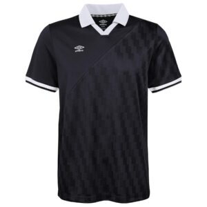 umbro men's split stripe jersey, black beauty, m