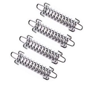 HL 4Pcs Tent Spring Buckle,Heavy Duty Stainless Steel Awning Rope Tensioner, Tarps, Tents, Wire Racks Accessories