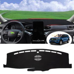 autorder dashboard cover mat for 2020 2021 2022 2023 2024 ford explorer accessories dash cover flannel dash mat sunshade glare uv rays protector