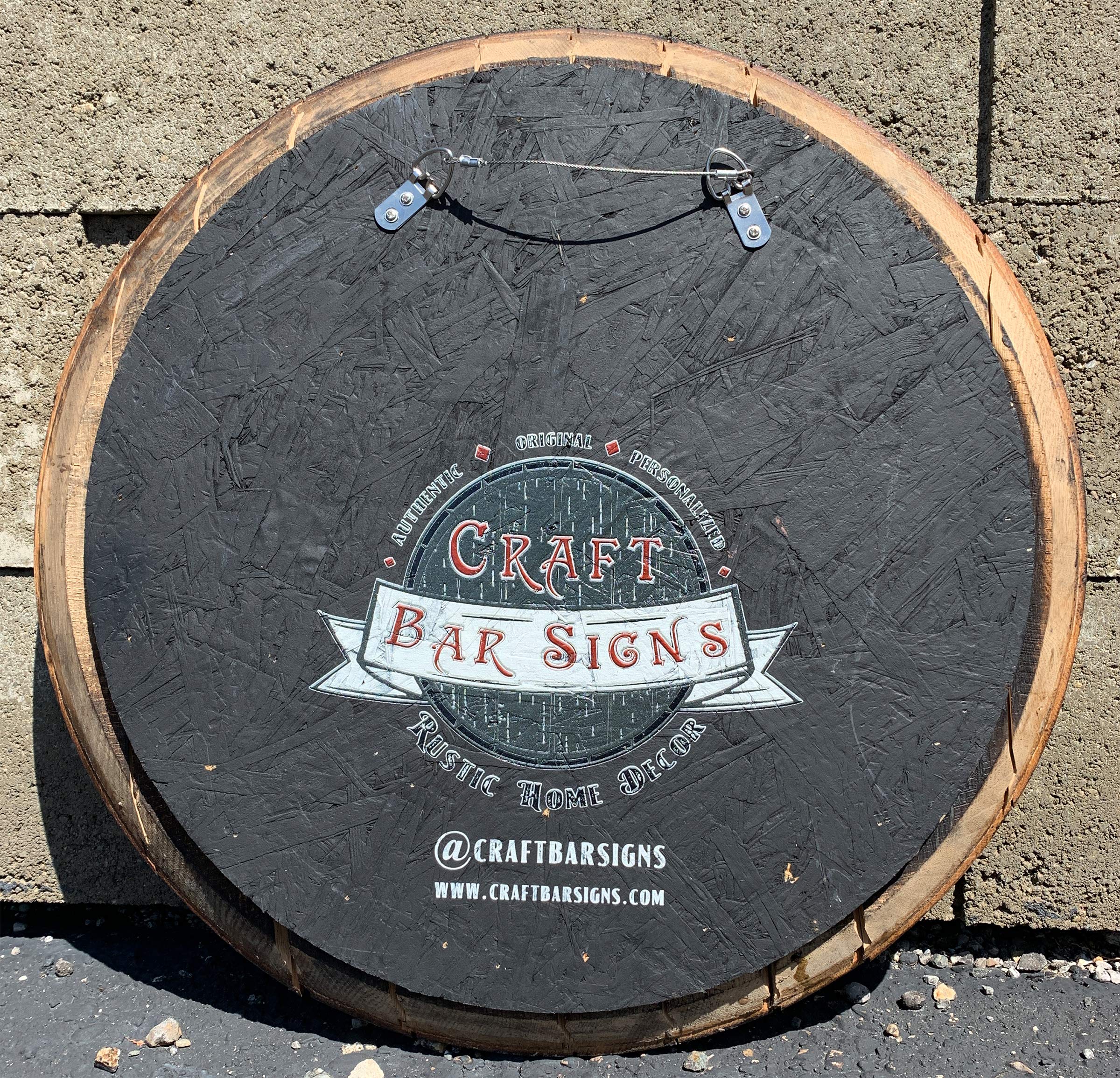 Craft Bar Signs Personalized Whiskey Barrel Lid Cigar Lounge Smoking Stogies Drinking Bar Sign Man cave Accessories for Room Wood Wall Art